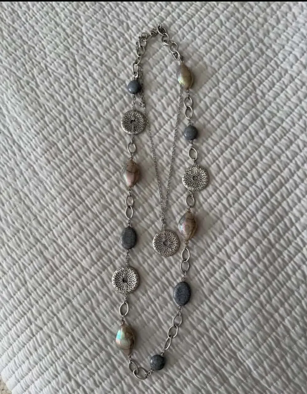 Premier Designs Marina 3-in-1 Layered Station Necklace with Beaded Accents